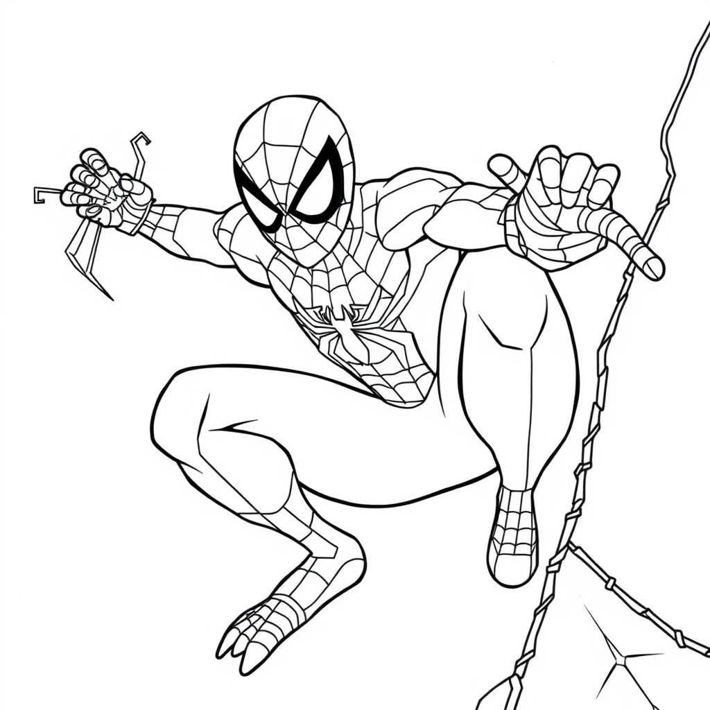 spidey and his amazing line art